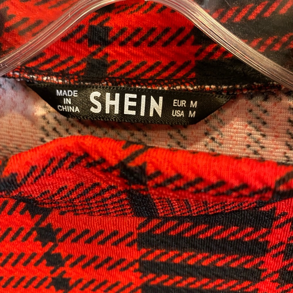 Plaid form fitting dress